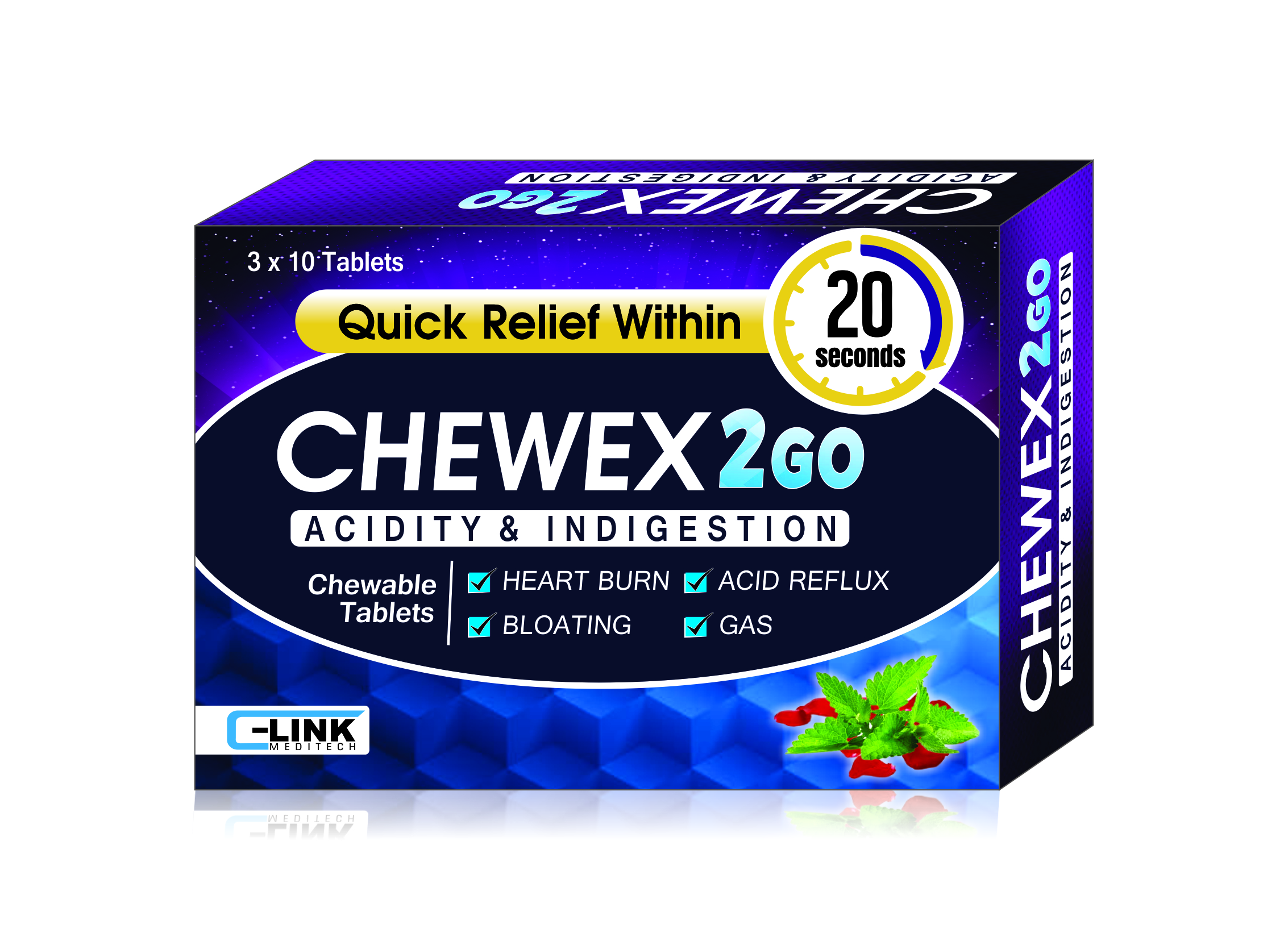 Chewex Tablets (3x10) Organic Face Scrub